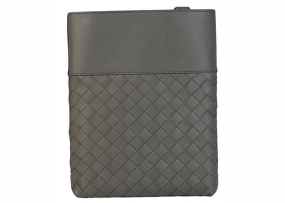 Bottega Veneta Intrecciato Messenger Graphite