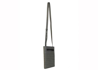 Bottega Veneta Intrecciato Messenger Graphite