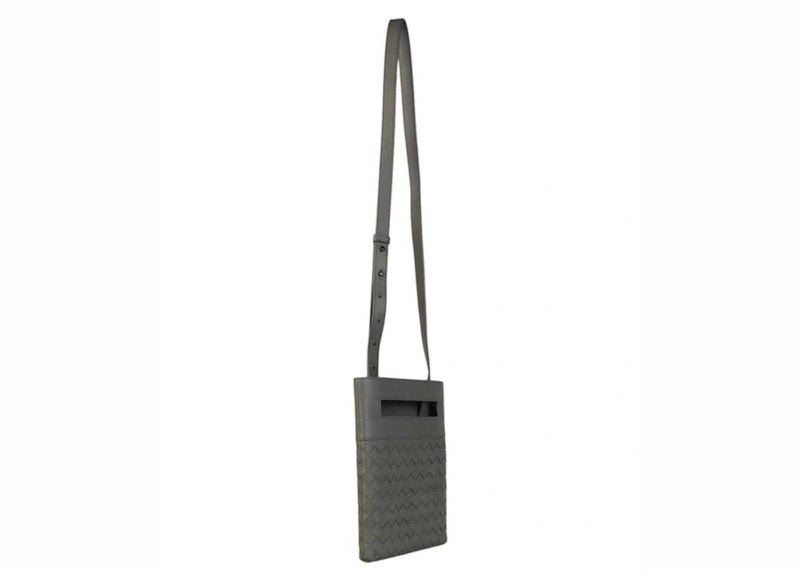 Bottega Veneta Intrecciato Messenger Graphite