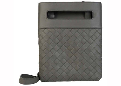 Bottega Veneta Intrecciato Messenger Graphite