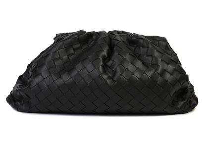 Bottega Veneta Intrecciato Pouch Bag Black