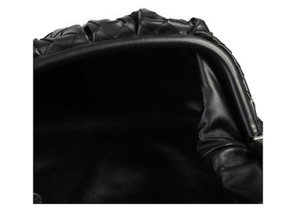 Bottega Veneta Intrecciato Pouch Bag Black