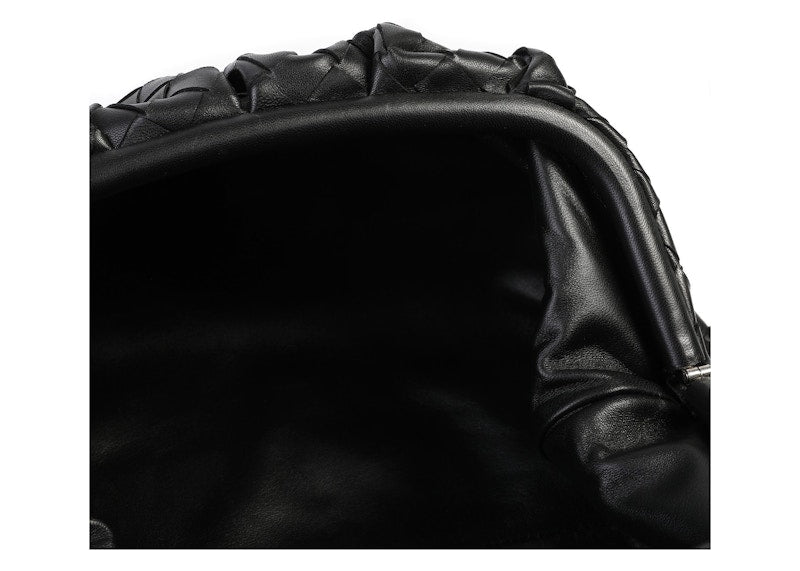 Bottega Veneta Intrecciato Pouch Bag Black