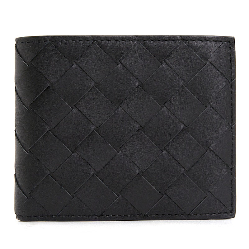 Bottega Veneta Intrecciato Short Wallet Black