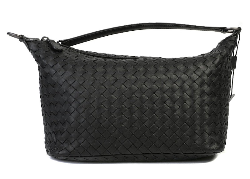Bottega Veneta Intrecciato Shoulder Bag Small Black