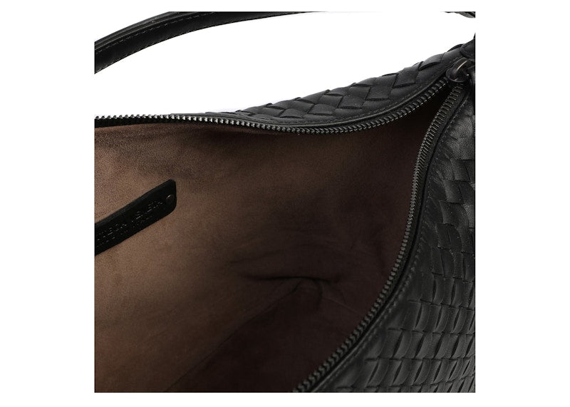 Bottega Veneta Intrecciato Shoulder Bag Small Black