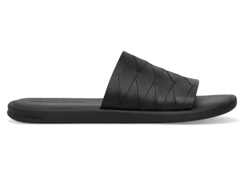 Bottega Veneta Intrecciato Slide Black