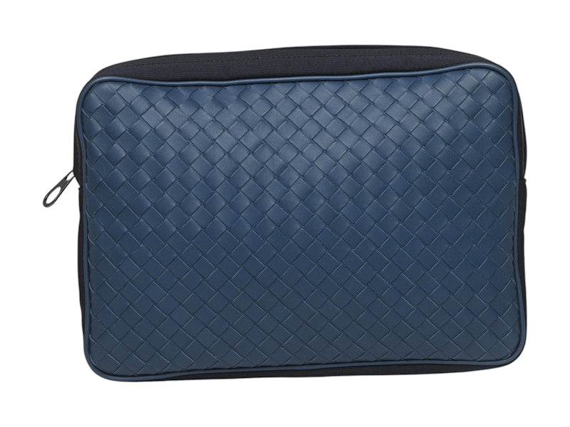 Bottega Veneta Intrecciato Travel Organizer Blue