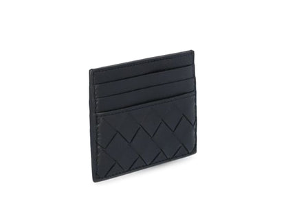 Bottega Veneta Intrecciato Weave (6 Slot) Wallet Black