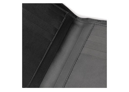 Bottega Veneta Intrecciato Weave French Wallet Black