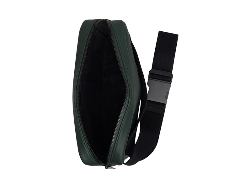 Bottega Veneta Intrecciato Woven Leather Waist Bag Green