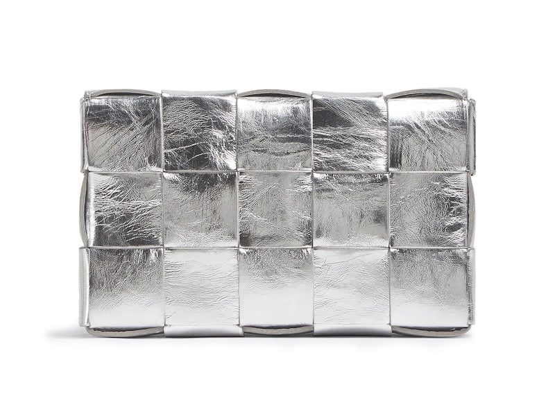 Bottega Veneta Intreccio Cassette Silver