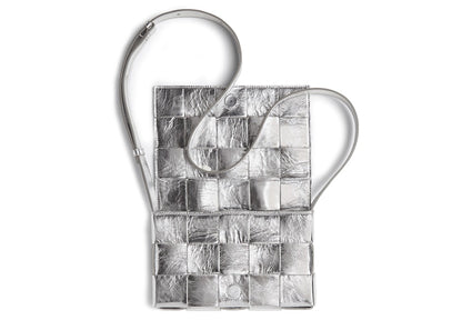 Bottega Veneta Intreccio Cassette Silver