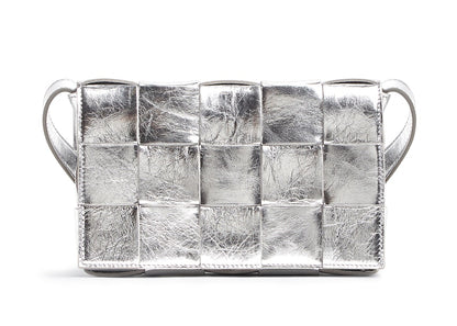 Bottega Veneta Intreccio Cassette Silver