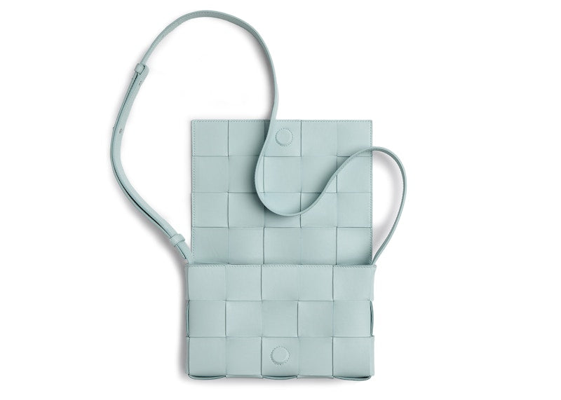 Bottega Veneta Intreccio Cassette Teal Washed