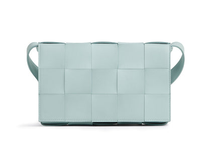 Bottega Veneta Intreccio Cassette Teal Washed