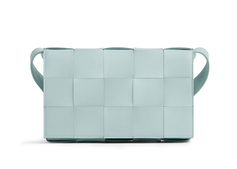 Bottega Veneta Intreccio Cassette Teal Washed