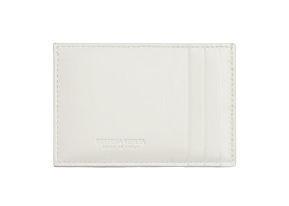 Bottega Veneta Intreccio Credit Card Case Chalk
