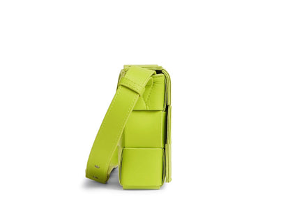 Bottega Veneta Intreccio Weave Cassette Acid Kiwi