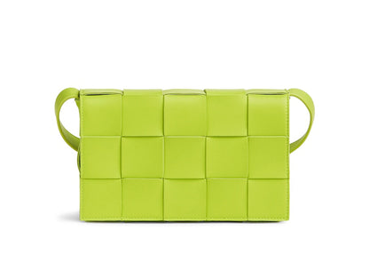 Bottega Veneta Intreccio Weave Cassette Acid Kiwi