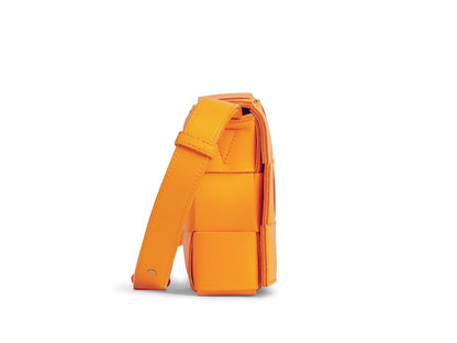 Bottega Veneta Intreccio Weave Cassette Tangerine