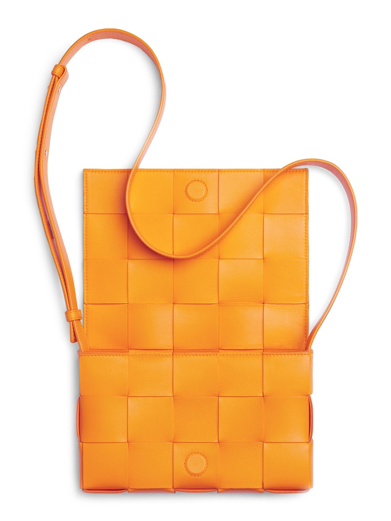 Bottega Veneta Intreccio Weave Cassette Tangerine