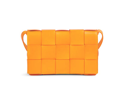 Bottega Veneta Intreccio Weave Cassette Tangerine