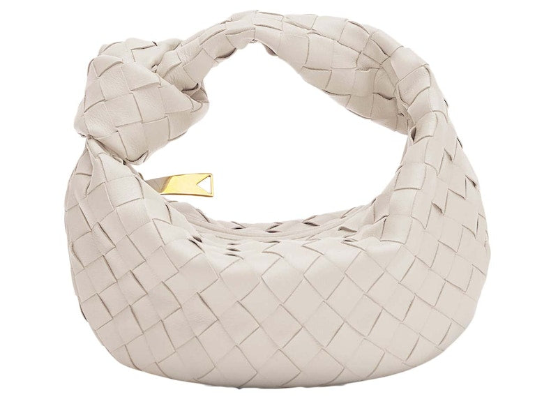 Bottega Veneta Jodie Mini Intrecciato Chalk