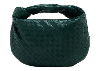Bottega Veneta Jodie Shoulder Bag Teen Intrecciato Green