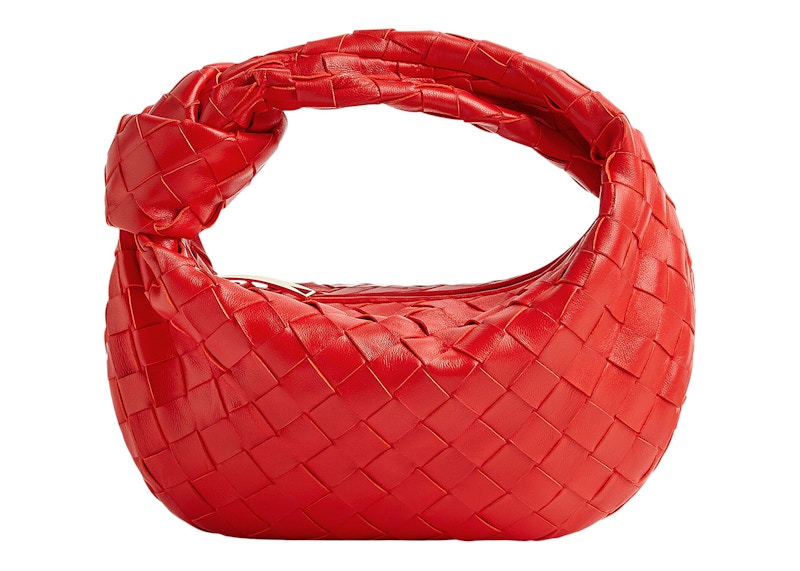 Bottega Veneta Jodie Top Handle Bag Mini Intrecciato Redstone