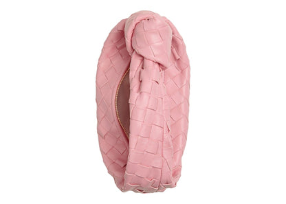 Bottega Veneta Jodie Top Handle Mini Intrecciato Pink