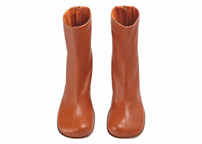 Bottega Veneta Leather Ankle Boot Brown (Women's)