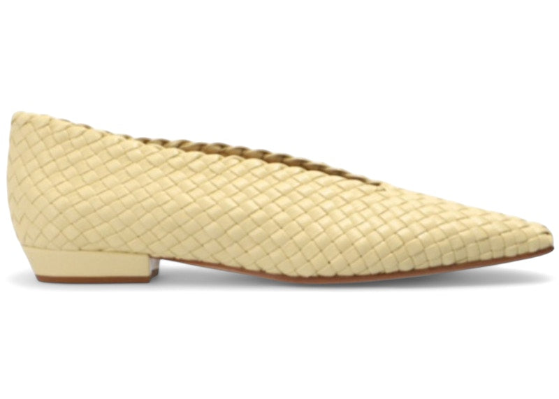 Bottega Veneta Leather Ballerinas Off-White (Women's)