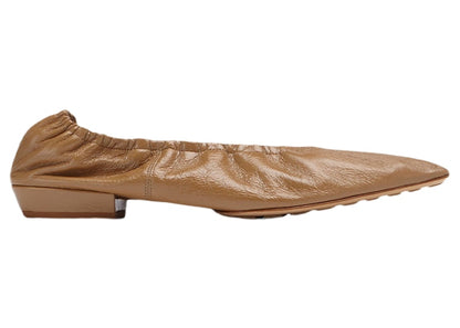 Bottega Veneta Leather Ballet Flat Almond (Women's)