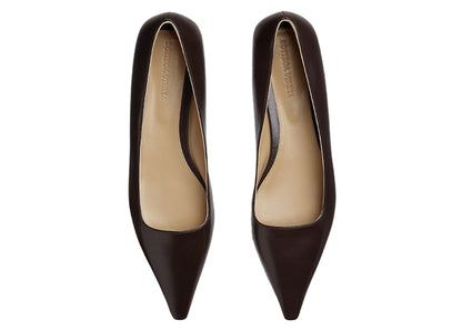Bottega Veneta Leather Ballet Flat Brown (Women's)
