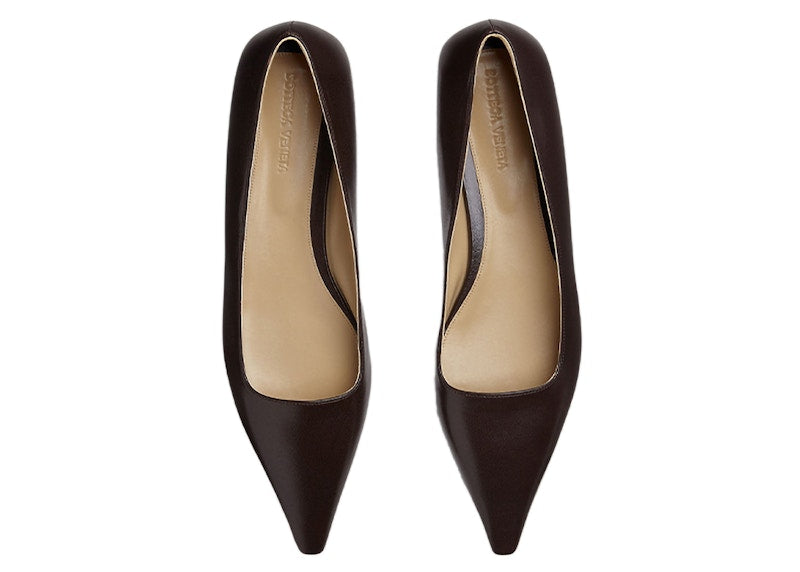 Bottega Veneta Leather Ballet Flat Brown (Women's)