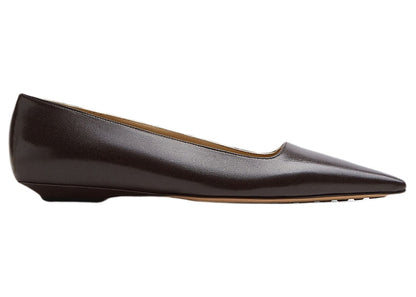 Bottega Veneta Leather Ballet Flat Brown (Women's)