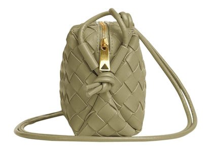 Bottega Veneta Loop Intrecciato Camera Bag Mini Travertine
