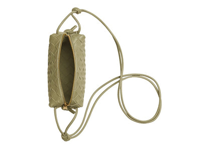 Bottega Veneta Loop Intrecciato Camera Bag Mini Travertine