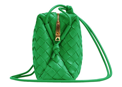Bottega Veneta Loop Intrecciato Camera Bag Small Parakeet