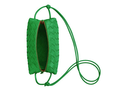 Bottega Veneta Loop Intrecciato Camera Bag Small Parakeet