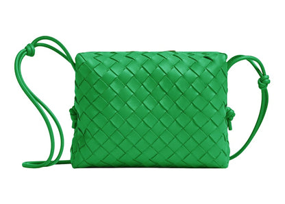 Bottega Veneta Loop Intrecciato Camera Bag Small Parakeet