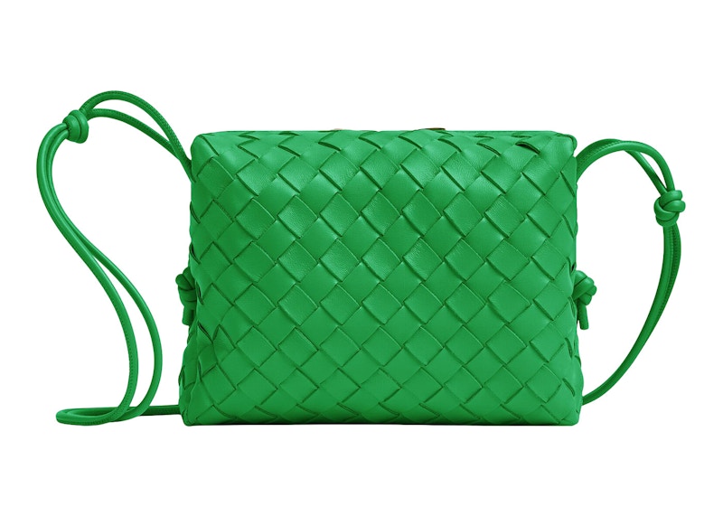 Bottega Veneta Loop Intrecciato Camera Bag Small Parakeet