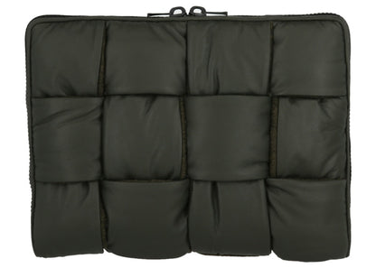 Bottega Veneta Maxi Intrecciato Puffer Laptop Pouch Black