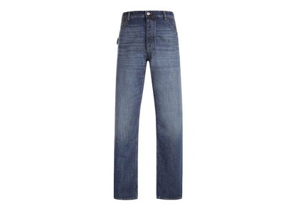 Bottega Veneta Medium Washed Straight Denim Jeans Original Medium Wash Indigo