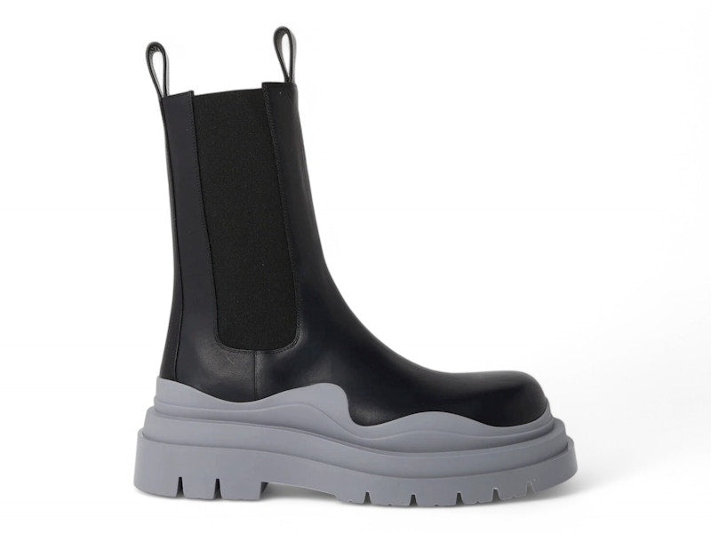 Bottega Veneta Military Calf Tire Boots Black Vapor Vapor