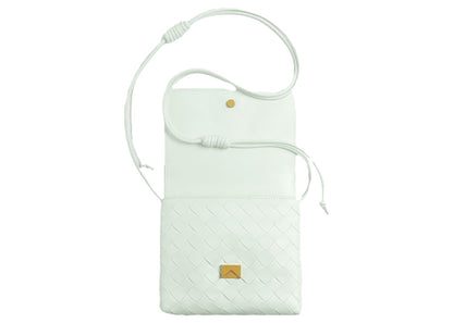 Bottega Veneta Mini Cross-Body Bag Intreccio Glacier