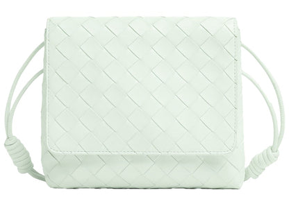 Bottega Veneta Mini Cross-Body Bag Intreccio Glacier