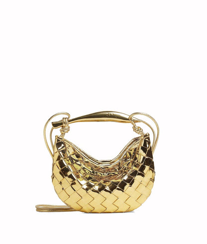 Bottega Veneta Mini Sardine Bag Gold