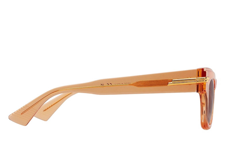 Bottega Veneta Mitre Square Sunglasses Orange/Brown (669573V2Q307505)
